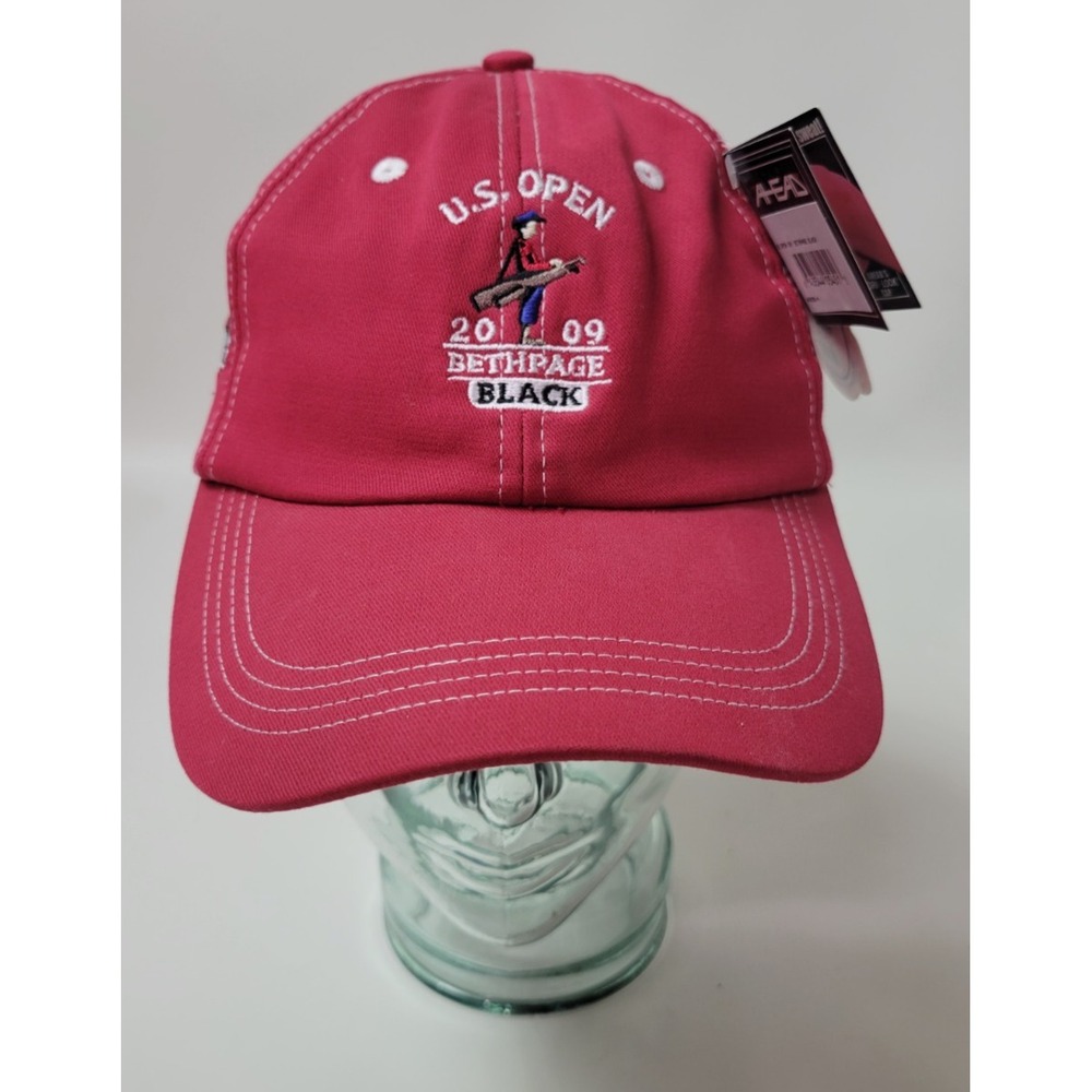 2009 US Open Bethpage Black Golf Ahead Adjustable‎ Hat Red NWT